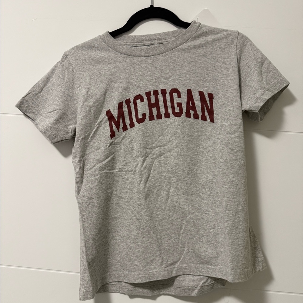 Brandy Melville Gray Michigan Tee